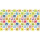 Bocioland - Covoras de joaca Happy Day Pliabil Protectie impotriva loviturilor Dimensiune mare 200 x 150 cm Cu Imprimeu pe ambel
