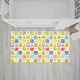 Bocioland - Covoras de joaca Happy Day Pliabil Protectie impotriva loviturilor Dimensiune mare 200 x 150 cm Cu Imprimeu pe ambel