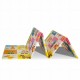 Bocioland - Covoras de joaca Happy Day Pliabil Protectie impotriva loviturilor Dimensiune mare 200 x 150 cm Cu Imprimeu pe ambel