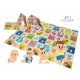 Bocioland - Covoras de joaca Happy Day Pliabil Protectie impotriva loviturilor Dimensiune mare 200 x 150 cm Cu Imprimeu pe ambel