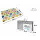 Bocioland - Covoras de joaca Happy Day Pliabil Protectie impotriva loviturilor Dimensiune mare 200 x 150 cm Cu Imprimeu pe ambel