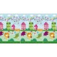 Bocioland - Covoras de joaca Party Pliabil Protectie impotriva loviturilor Dimensiune mare 200 x 150 cm Cu Imprimeu pe ambele pa
