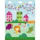 Bocioland - Covoras de joaca Party Pliabil Protectie impotriva loviturilor Dimensiune mare 200 x 150 cm Cu Imprimeu pe ambele pa