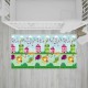 Bocioland - Covoras de joaca Party Pliabil Protectie impotriva loviturilor Dimensiune mare 200 x 150 cm Cu Imprimeu pe ambele pa