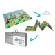 Bocioland - Covoras de joaca Party Pliabil Protectie impotriva loviturilor Dimensiune mare 200 x 150 cm Cu Imprimeu pe ambele pa