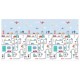 Bocioland - Covoras de joaca City Pliabil Protectie impotriva loviturilor Dimensiune mare 200 x 150 cm Cu Imprimeu pe ambele par