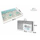 Bocioland - Covoras de joaca City Pliabil Protectie impotriva loviturilor Dimensiune mare 200 x 150 cm Cu Imprimeu pe ambele par