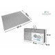Bocioland - Covoras de joaca Honeycomb Pliabil Protectie impotriva loviturilor Dimensiune mare 200 x 150 cm Cu Imprimeu pe ambel
