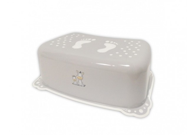 Taburet copii MyKids Zebra Gri Alb antialunecare
