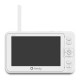 Lionelo - Videofon Babyline 8.3 Cu termometru Cu melodii Comunicare in 2 sensuri Rotire 360 grade Alb