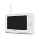 Lionelo - Videofon Babyline 8.3 Cu termometru Cu melodii Comunicare in 2 sensuri Rotire 360 grade Alb