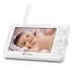 Lionelo - Videofon Babyline 8.3 Cu termometru Cu melodii Comunicare in 2 sensuri Rotire 360 grade Alb
