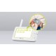 Lionelo - Videofon Babyline 8.3 Cu termometru Cu melodii Comunicare in 2 sensuri Rotire 360 grade Alb