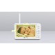Lionelo - Videofon Babyline 8.3 Cu termometru Cu melodii Comunicare in 2 sensuri Rotire 360 grade Alb