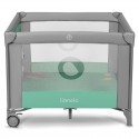 Lionelo - Tarc de joaca Pliabil Include covor educational incorporat cu 4 jucarii Velcro si geanta de transport Cu roti si inchi