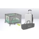 Lionelo - Tarc de joaca Pliabil Include covor educational incorporat cu 4 jucarii Velcro si geanta de transport Cu roti si inchi