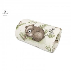 MimiNu - Perna pentru alaptat tip manson Din bumbac certificat Oeko Tex Standard 100 25 cm Calm Forest Natural