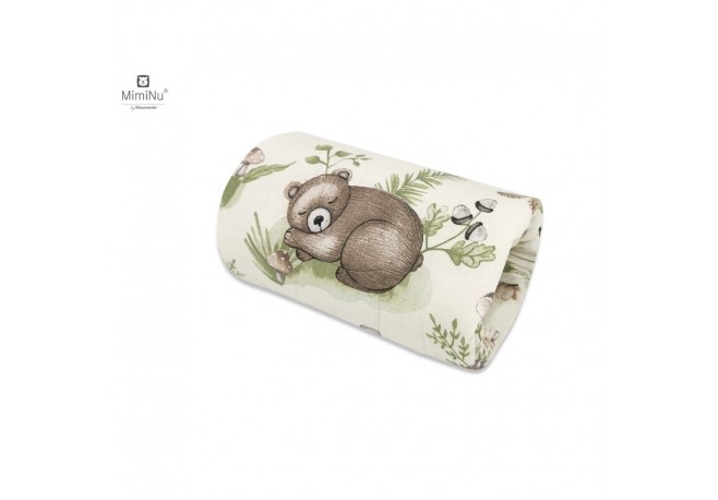 MimiNu - Perna pentru alaptat tip manson Din bumbac certificat Oeko Tex Standard 100 25 cm Calm Forest Natural