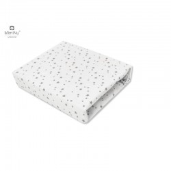 MimiNu - Cearceaf cu elastic pentru patut leagan sau patut co-sleeper Dimensiune 90x40 cm Din bumbac certificat Oeko Tex Standar