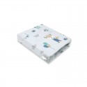 Qmini - Cearceaf cu elastic pentru patut co-sleeper Theo Dimensiune 85 x 46 cm Din bumbac certificat Oeko Tex Standard 100 Fox a