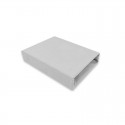 Qmini - Cearceaf cu elastic pentru patut co-sleeper Theo Dimensiune 85 x 46 cm Din bumbac certificat Oeko Tex Standard 100 Grey