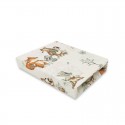 MimiNu - Cearceaf cu elastic pentru patut 120X60 cm Din bumbac certificat Oeko Tex Standard 100 Design Time for fun