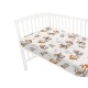 MimiNu - Cearceaf cu elastic pentru patut 120X60 cm Din bumbac certificat Oeko Tex Standard 100 Design Time for fun