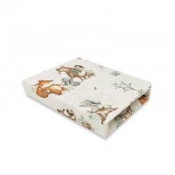Miminu - Cearceaf cu elastic pentru patut leagan sau patut co-sleeper Dimensiune 90x40 cm Din bumbac certificat Oeko Tex Standar
