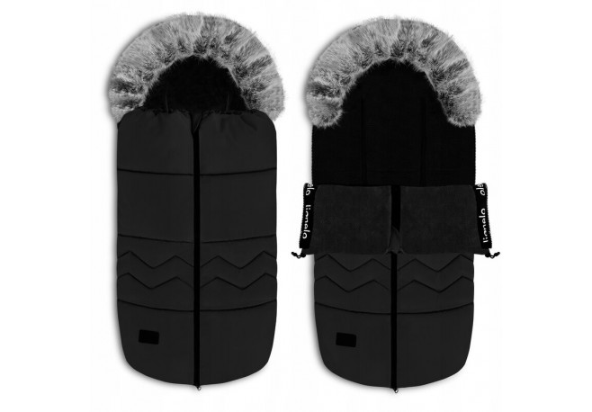 Lionelo - Sac de iarna pentru carucior Frode 90x45 cm Impermeabil Universal Negru