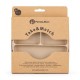 Petite&Mars - Farfurie compartimentata Take&Match Rotunda Cu ventuza si 3 compartimente Silicon Fara BPA 500 ml 6 luni+ Bej