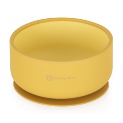 Petite&Mars - Bol Take&Match Cu ventuza Silicon Fara BPA 450 ml 6 luni+ Galben