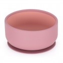 Petite&Mars - Bol Take&Match Cu ventuza Silicon Fara BPA 450 ml 6 luni+ Roz