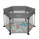 Lionelo - Tarc de joaca Roel Pliere ultra-compacta Conform cu standardul europeane de securitate EN12227 Multicolor