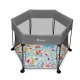 Lionelo - Tarc de joaca Roel Pliere ultra-compacta Conform cu standardul europeane de securitate EN12227 Multicolor