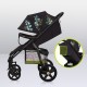 Lionelo - Carucior sport Annet Plus Editie limitata De la nastere Cu accesorii si capotina XXL reglabila 0 - 22 Kg Conform cu st