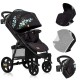 Lionelo - Carucior sport Annet Plus Editie limitata De la nastere Cu accesorii si capotina XXL reglabila 0 - 22 Kg Conform cu st