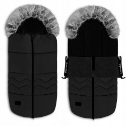Lionelo - Sac de iarna pentru carucior Frode 90x45 cm Impermeabil Universal Negru