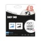Petite&Mars - Set amprente mulaj cu cerneala pentru 20 de amprente manuta sau piciorus Non-toxic Baby Dab Albastru/Gri