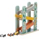 Pista de masini Din lemn Cu 3 masinute incluse 26.9 x 23.6 x 7 cm Free2Play Safari