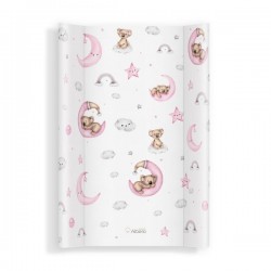 Saltea de infasat bebe cu intaritura 70x475 C008 Heaven world Pink