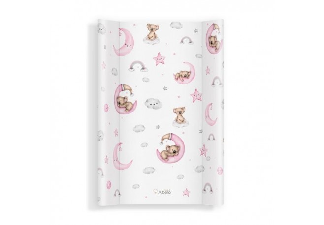 Saltea de infasat bebe cu intaritura 70x475 C008 Heaven world Pink