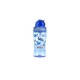 Nuby - Cana cu pai anti-alunecare Cu pai moale din silicon Din materialul ecologic tritan 360 ml 4+ ani Albastru