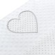 Set 3 piese Luxury Baby Nest cu doua fete Cu paturica si pernuta in forma de inima New Baby Minky Heart White