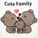 Fotoliu din burete pentru copii Din tesatura minky Cute Family New Baby 9 luni - 5 ani Cu Husa detasabila Cappuccino