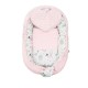Set 3 piese Luxury Baby Nest cu doua fete Cu paturica si pernuta in forma de inima New Baby Minky Bears Pink