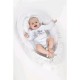 Set 3 piese Luxury Baby Nest cu doua fete Cu paturica si pernuta in forma de inima New Baby Minky Bears Pink