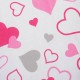 Set 3 piese Luxury Baby Nest cu doua fete Cu paturica si pernuta in forma de inima New Baby Minky Hearts Pink