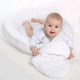 Set 3 piese Luxury Baby Nest cu doua fete Cu paturica si pernuta in forma de inima New Baby Minky Hearts Pink