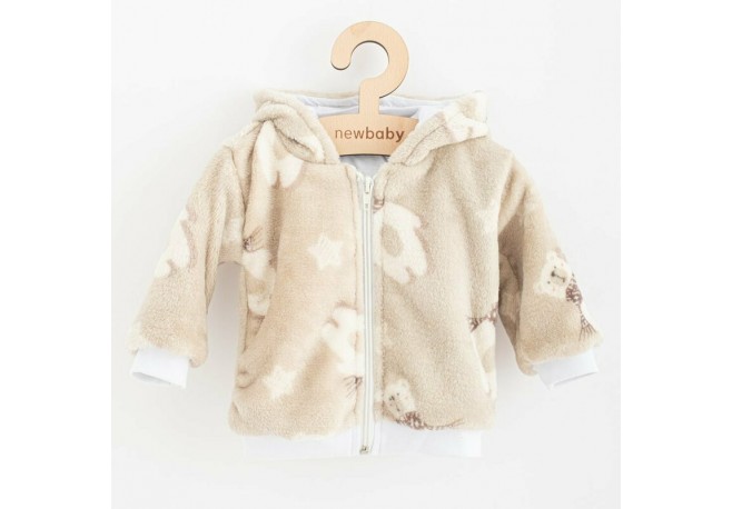 Hanorac de iarna pentru bebelusi Wellsoft Marime 56 Poliester si capsuseala din bumbac New Baby Polar Bear