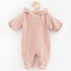 Salopeta de iarna pentru bebelusi cu gluga Marime 68 Din bumbac si elastan Cu captuseala din polar New Baby Frosty Pink